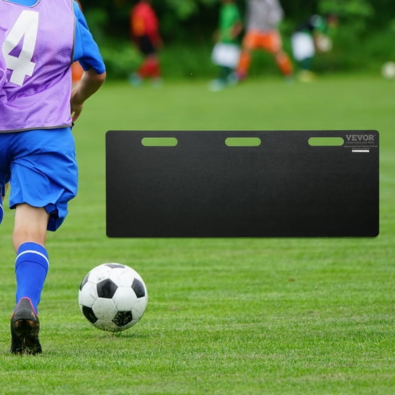 VEVOR 45"X18" Soccer Rebounder Board Portable Soccer Wall with 2 Angles Rebound