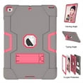 thumbnail image 7 of New iPad 9.7" 2018/2017 Case, Mignova Heavy Duty rugged Hybrid Protective Case with Build In Kickstand For Apple iPad 9.7 2018/2017 A1893 A1822 A1835(Grey+Pink), 7 of 7