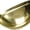 Polished Brass, variant on Deltana K43CR003 Oval Shell Handle Pull 3-1/2" in PVD Polished Brass