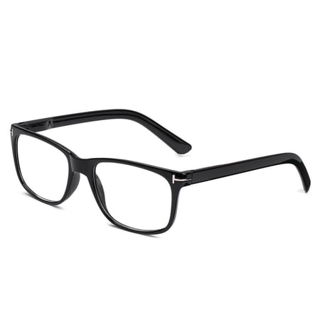 Fashion Radiation Protection Vision Care Men Women Resin Eyeglasses Reading Glasses Computer Goggles Presbyopia Eyewears BLACK STRENGTH 2.00