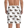 thumbnail image 2 of Mens Pajama Pants - Dachshund Dog Puppy Black Love Sleep Shorts Mens Pajama Shorts, Comfy Pj Pants for Mens Lounge Shorts, 2 of 5