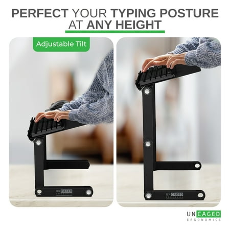 Uncaged Ergonomics - WorkEZ Keyboard Tray - Black