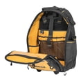 thumbnail image 2 of DEWALT Rolling Tool Backpack with Wheels, Telescopic Handle, 46 Pockets, Water Resistant Compartment (DWST560101), 2 of 9