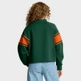 thumbnail image 2 of Women's Fanatics Green Miami Hurricanes Oversized Hometown Premium Punt Coverage Raglan Pullover Sweatshirt, 2 of 5