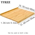 thumbnail image 5 of YYRZZ Reversible Bamboo Pastry Board, Large Bamboo Wooden Cutting Board with Counter Edge Reversible Pastry Board for Kitchen Chopping Board Butcher Block with Lip for Counter Table Top, 5 of 5