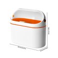 thumbnail image 1 of RXIRUCGD - Mini bote de basura con tapa para escritorio, encimera, extraíble, para baño, color naranja, 1 of 6