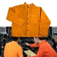 thumbnail image 1 of DYNWAVECA Welding Apron Welding Jacket Fireproof Heat Insulation Men Women Work Shop Coat Leg Protection Multipurpose with Long Sleeves XL, 1 of 10
