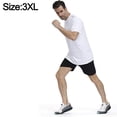 thumbnail image 2 of Workout Shirts for Men Short Sleeve Quick Dry Athletic Gym Active T Shirt Moisture Wicking - XXXL, 2 of 5