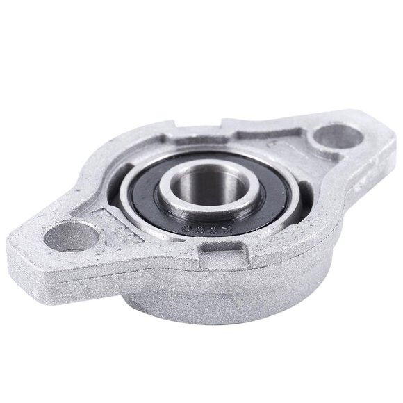 2X KFL000 Bore Inner 10mm Flange Ball Mounted Pillow Block Bearings