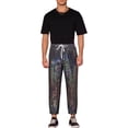 thumbnail image 2 of Pantalones de drawstring con lentejuelas INSPIRE CHIC para hombres, con cintura elástica, ropa de noche, jogger brillante 36 Plata, 2 of 5