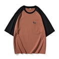 thumbnail image 3 of Rggeeun Men'S T-Shirts Solid Color Comfor Training Leisure Tee,Coffee,6Xl, 3 of 3