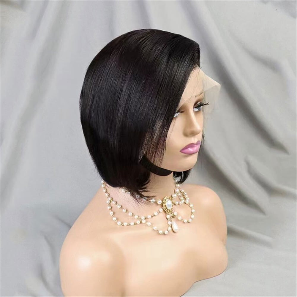 Wigs Human Hair Short Bob Lace front Human Hair Wigs 13x4 Full Lace Frontal Pixie Wig