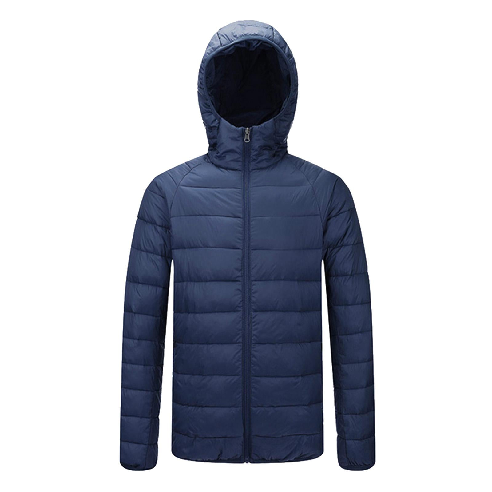 lionlar Manteau d Hiver Leger en Duvet de Canard pour Hommes Bleu Fonce TTG Pere Walmart