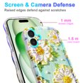 thumbnail image 5 of for iPhone 16 Plus 6.7 inch Magnetic Case Compatible with Mag-Safe, Floral Butterfly Pattern Wave Edge Case for Girls Women, Anti-Drop Shockproof Hard Phone Cover for iPhone 16 Plus, Floral-C, 5 of 7