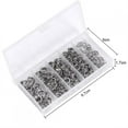 thumbnail image 3 of Conector de Cebo Anillo Partido Ecomeon 5 Tamaños Anillos Partidos de Acero Inoxidable 200pcs, 3 of 6