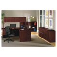 thumbnail image 4 of HON 10700 Single Pedestal Desk, Full-Left Pedestal, 72w x 36d x 29-1/2h, Mahogany, 4 of 6
