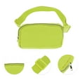 thumbnail image 3 of Unique Bargains 1 Pc Solid Color Running Waist Pack for Hiking Gym Grass Green Nylon, 3 of 4