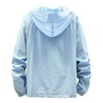 thumbnail image 5 of Vedolay Mens Jackets Open Front Cardigan Blazer Jacket Jacket Coat Clothes Light Blue,3XL, 5 of 5