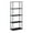 Black-Gray, variant on Pemberly Row Engineered Wood 5-Tier Shelf Display Rack in Oak Gray/Black