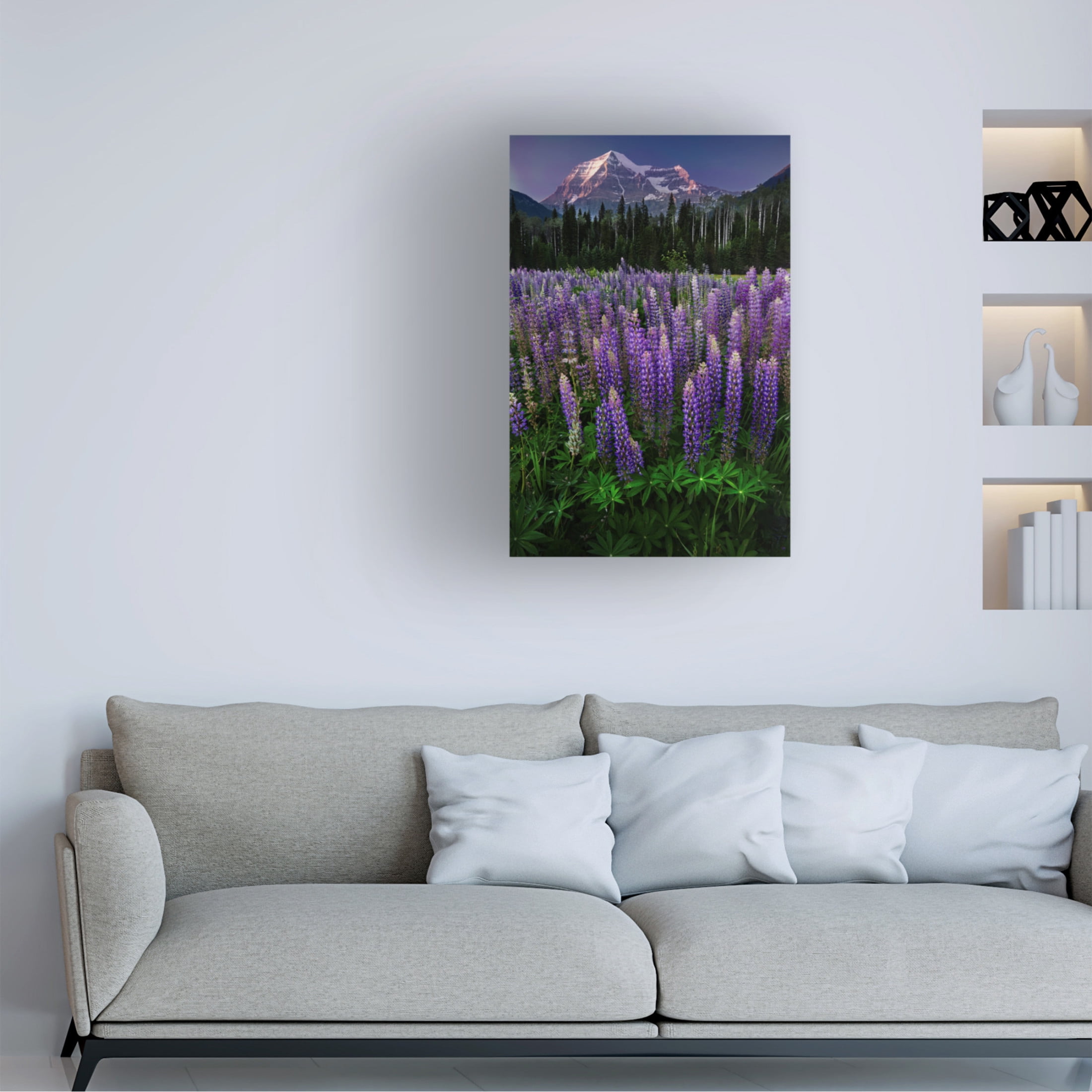 Trademark Fine Art Marina Poushkina Mt Robson Canvas Wall Art