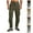 Army Green, variant on Tactical Pants for Men Hiking Cargo Pants Multi Pockets Stretch Waterproof Work Pants Black XL