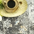 thumbnail image 5 of Balacho Floral Pattern Oriental Boho Faux Wool Area Rug, 5' x 7', Dark Gray, 5 of 8