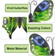 thumbnail image 2 of GRNSHTS 3PCS Metal Butterflies Beautiful Garden Fence Decorations Metal Butterfly Wall Art for Indoor and Outdoor Butterflies Ornament, 2 of 7