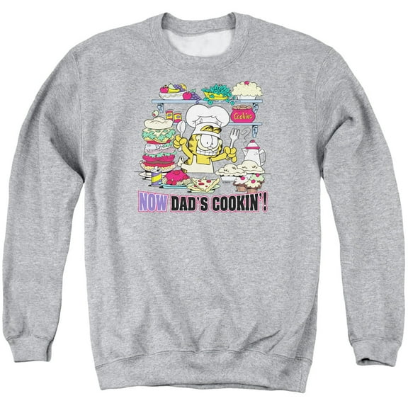 Garfield - Now Dad'S Cooking - Crewneck Sweatshirt - Large