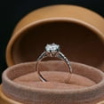 thumbnail image 3 of 1Ct Lab Created Diamond Round Cut Women's Solitaire Engagement Ring 14K White Gold Plated, 3 of 3