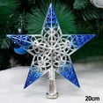 thumbnail image 2 of 20CM Christmas Ornament Christmas Tree Star Topper Star Party Decoration Tree Blue Decorchraitmas Supplies Favors, 2 of 6
