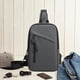 thumbnail image 4 of Bolso bandolera de pecho para hombre | Mochila bandolera de poliéster impermeable | Mochila deportiva casual de moda | Diseño de múltiples compartimentos | 28x19x10cm | Bolso versátil para exteriores, 4 of 5