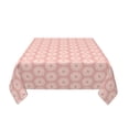 thumbnail image 3 of YFYANG Square Polyester Table Cloth, 54" x 54" Reusable Table Cover Kitchen Dining Room Pink Daisies Pattern Decorative Tablecloths for Tables of 2-4 People, 3 of 8