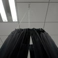 thumbnail image 6 of Efavormart 40FT Fire Retardant Black Sheer Voil Curtain Panel Backdrop - Premium Collection, 6 of 7