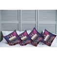 thumbnail image 6 of Ambesonne Abstract Throw Pillow Cover 4 Pack, 15 Birthday Cake, 18", Blue Pink White, 6 of 6