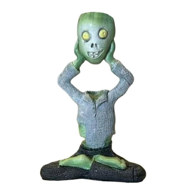 Estatua de Halloween, adorno de Halloween, escultura de resina de terror, estatuilla de Halloween para jardín, encimera, entrada, escritorio,
