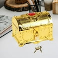 thumbnail image 6 of Kuntesetty Adventure Treasure Chest Pirate Treasure Chest Props Jewelry Box Multifunctional gold, 6 of 9
