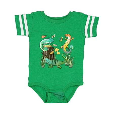 

Inktastic Cute Lizards Hanging out Gift Baby Boy or Baby Girl Bodysuit