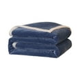 thumbnail image 2 of ZFYXGS Throw Blankets Soft Fuzzy Warm, Fuzzy Throw Blankets Couch Fleece, Throw Blankets Bed Cozy Machine Washable Plush Thick Comfy Checkered Furry Sofa Blue, 2 of 6