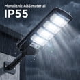 thumbnail image 5 of DAYBETTER Solar Street Lights Outdoor, 6000K Waterproof Motion Sensor LED Solar Parking Lot Lights with Remote for Patio Parking Lot Garage Yard, 5 of 7
