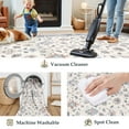 thumbnail image 5 of BERTHMEER 8'x10' Area Rugs for Living Room Dining Room Bedroom Farmhouse Vintage Oriental Traditional Washable Non-slip Rugs Carpets,Blue White, 5 of 6