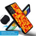 thumbnail image 3 of FKBRCL4U Compatible With Samsung Galaxy A14 5G Case, Red Gold Textured Design Pattern For Girl Ultra Protection Shockproof Soft Silicone TPU Non-Slip Back, 3 of 5