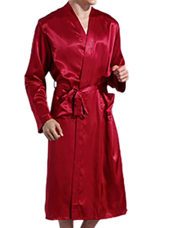 red mens robe with hood