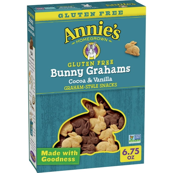Annie's Gluten Free Cocoa and Vanilla Bunny Cookies, 6.75 oz