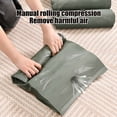 thumbnail image 6 of Dalang Large Roll Up Vacuum Storage Bag No Pump Needed, Compression Space Saver for Travel Suitcase Packing, 24"x13", 6 of 7