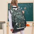 thumbnail image 7 of FORMRS Unisex School Backpack 17" Student Travel Bag with Laptop Compartment, Floral Forest Scene, 7 of 7