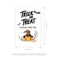 thumbnail image 4 of Koyal Wholesale Happy Halloween Candy Sign, Scary Pumpkin with Witch Hat Halloween Signs 12 x 18 Inch Frame Included, 4 of 5