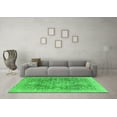 thumbnail image 3 of Ahgly Company Indoor Rectangle Abstract Green Modern Area Rugs, 8' x 10', 3 of 4