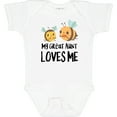 thumbnail image 3 of Inktastic Bees My Great Aunt Loves Me Boys or Girls Baby Bodysuit, 3 of 5