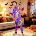 thumbnail image 6 of Matching Family Halloween Pajamas Set - 2026 Cute Ghost & Pumpkin Print Two-Piece Sleepwear Pjs - Family Matching Pajamas Soft Holiday Jumpsuit Loungewear for Family, 6 of 6