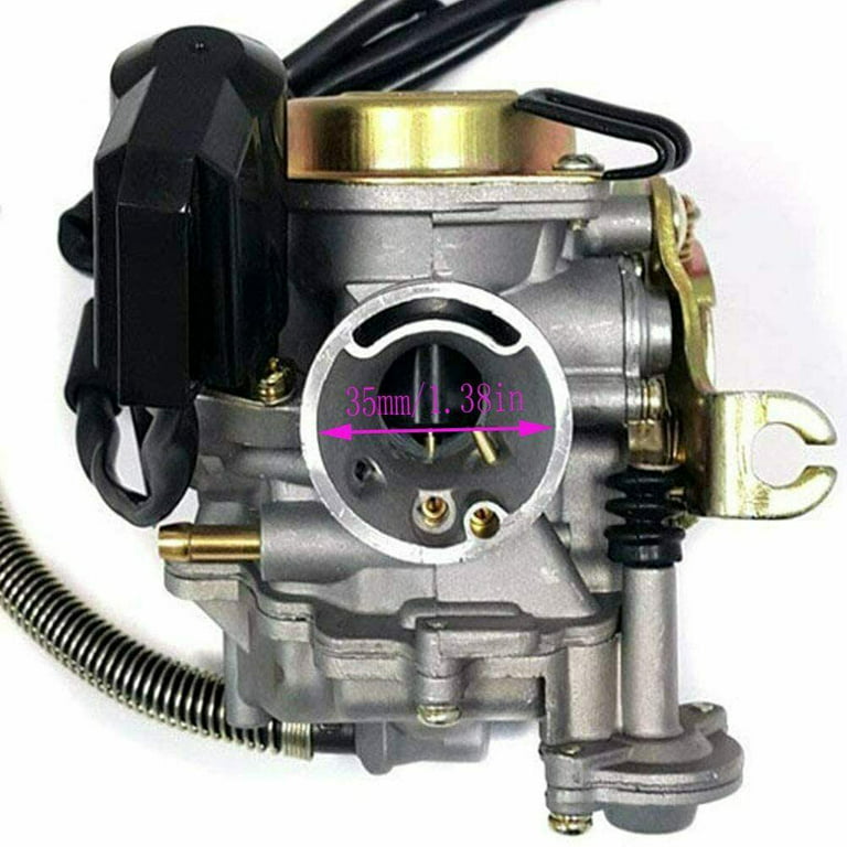 GY6 Carburador para scooter de 49 cc, cuatro tiempos con mejoras en el  reactor.